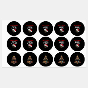 Etiquetas Feliz Natal Árvore de Natal do Instrumento Ukulele