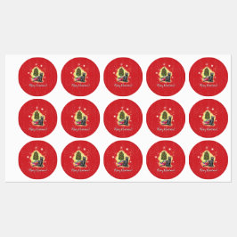 Etiquetas Feliz Natal Cat