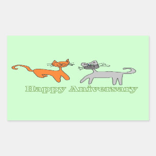 etiquetas felizes do gatinho do aniversário
