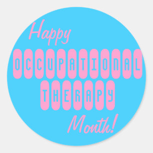 Etiquetas felizes do mês da terapia ocupacional