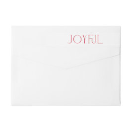 Etiquetas Feriado de Natal da Tipografia Vermelha Moderna e 