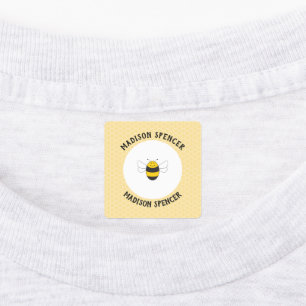 Etiquetas Ferro em rótulos de nome de abelha para creches es