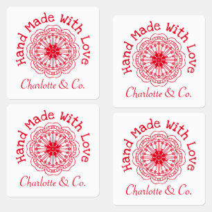 Etiquetas Flor Fabricado À Mão Com Laboratório Personaliz