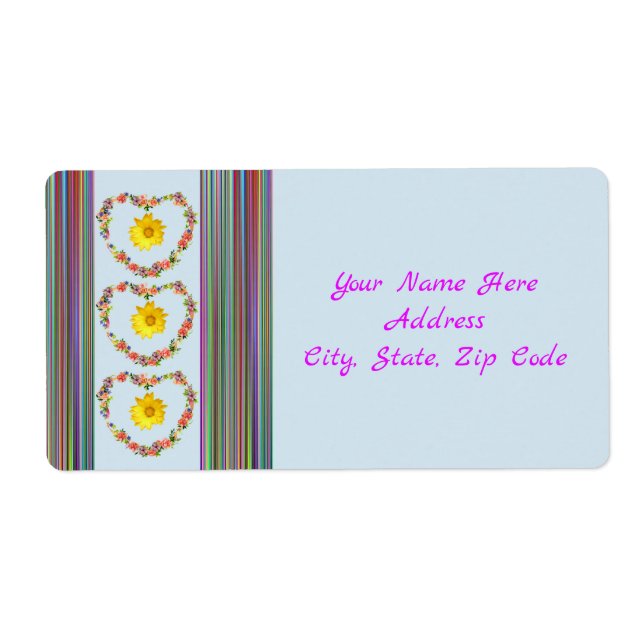 Etiquetas Florais (Frente)