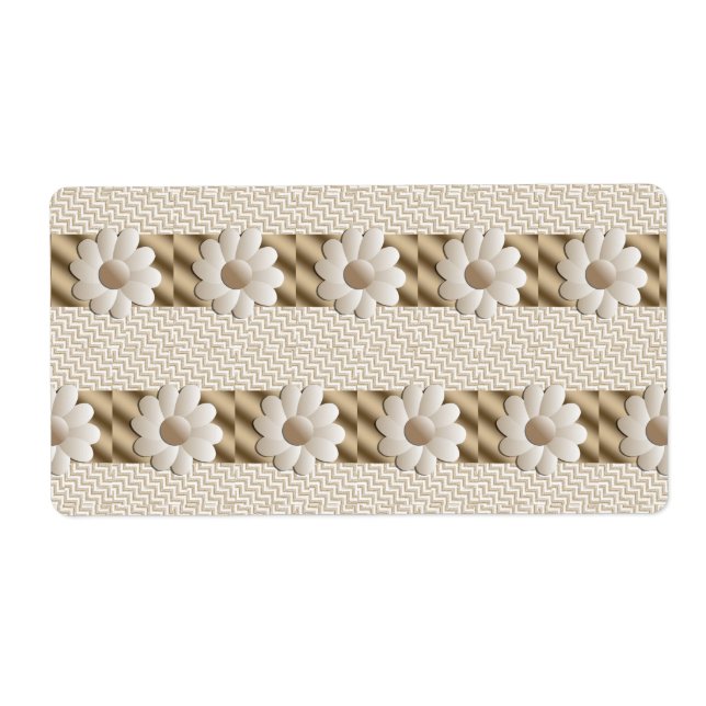 Etiquetas Florais (Frente)