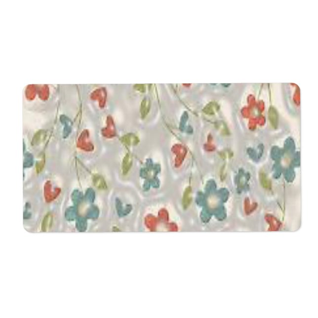 Etiquetas Florais (Frente)