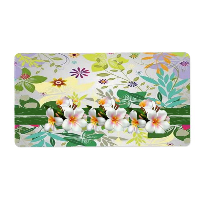 Etiquetas Florais (Frente)