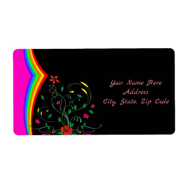 Etiquetas Florais (Frente)