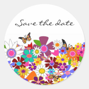 Etiquetas florais do casamento