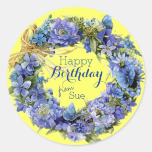 Etiquetas florais personalizadas impressionantes