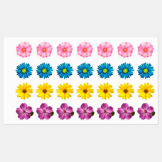 Etiquetas Flores a ferro (Folha)