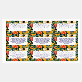 Etiquetas Florestas de Verão, Morangos Morangos Personalizad