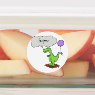 Etiquetas Fogo giro em forma de cartoon verde