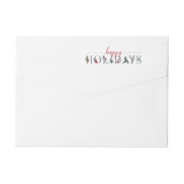 Etiquetas Foliage festiva Feriados Felizes Endereço de devol