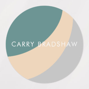 Etiquetas Formas Orgânicas Simples, Sherbet Pastel Labels