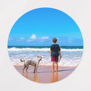 Etiquetas Foto Personalizada Faça Seu Próprio Design - Eu 