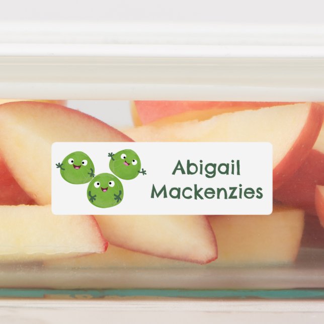 Etiquetas Fotos de legumes de Bruxelas personalizadas (Afixado)