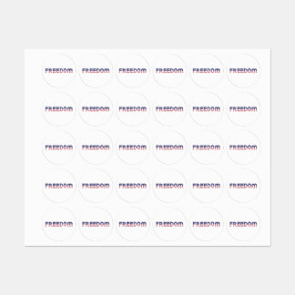 Etiquetas Freedom American Flag for Patriotic & Liberty Gift