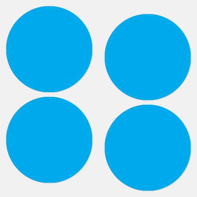 Etiquetas Fundo Azul Ciano Sólido (Grupo)