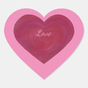 Etiquetas gelados vermelhas e cor-de-rosa