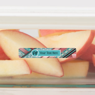 Etiquetas Geométrico de Stripes Silken - Retângulo fino pers