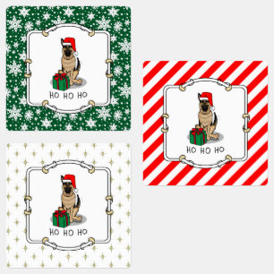 Etiquetas German shepherd de Natal Cachorro Cachorro