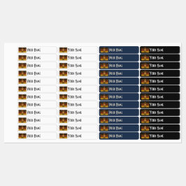 Etiquetas Germany Art Deco Flag | Custom Iron-On Name Label