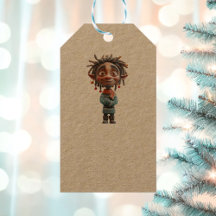 Etiquetas Gift do Elf Kraft de Natal Adolescente A