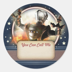 Etiquetas gigantes do nome de etiqueta do robô