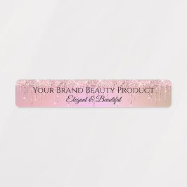 Etiquetas Glamorous Glitter Pink Glitter Drives Beauty Produ