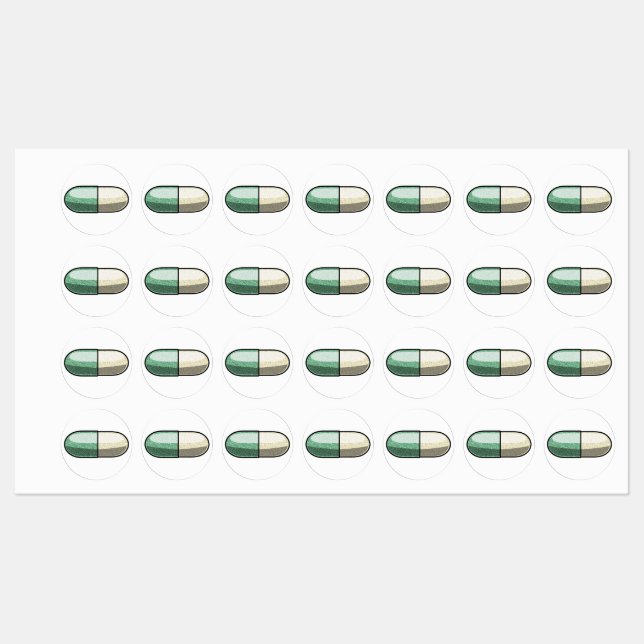 Etiquetas Glitter Fluoxetine (Folha)