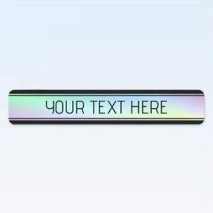 Etiquetas Gradiente Colorido Moderno e Texto Editável