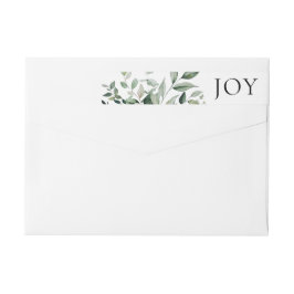 Etiquetas Greenery JOY Holiday