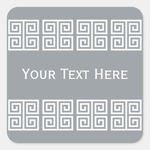 Etiquetas gregas do costume do teste padrão