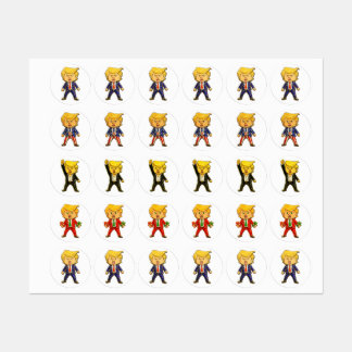 Etiquetas Happy Trump Lapel Pin Funny Trump Meme Cartoon Art