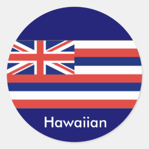 Etiquetas havaianas da bandeira
