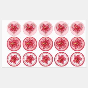 Etiquetas Hibiscus e rendas RED