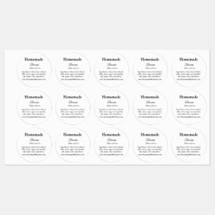 Etiquetas Homemade brwonie feito com amor adicione texto web
