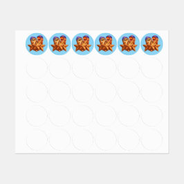 Etiquetas Hoop bronze level stage three bulk 60 sticker shee