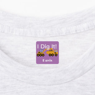 Etiquetas I Dig It Design - Pequeno Rótulo de Vestuário Quad