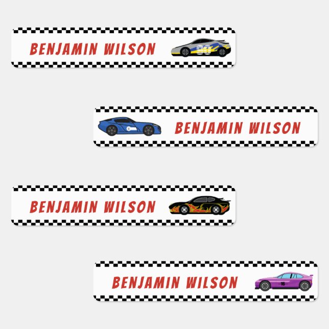 Etiquetas Identificação Personalizada de Nome do Race Care l (Grupo)