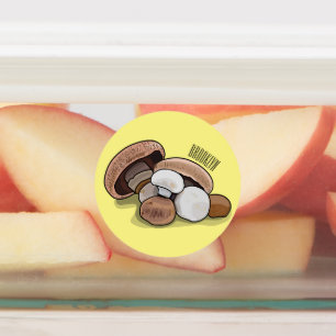 Etiquetas Ilustração de desenho animado de cogumelo