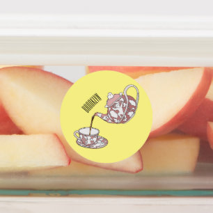 Etiquetas Ilustração de desenho animado de configuração de g