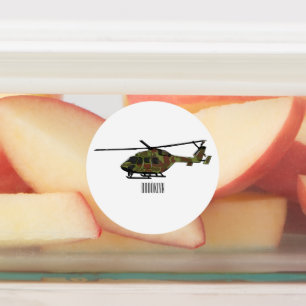 Etiquetas Ilustração de desenho animado de helicóptero do ex