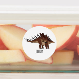 Etiquetas Ilustração de desenho animado de Kentrosaurus