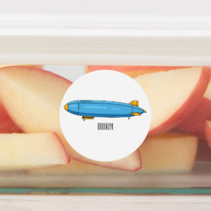 Etiquetas Ilustração de desenho animado de nave