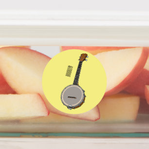 Etiquetas Ilustração de desenho animado do Banjo