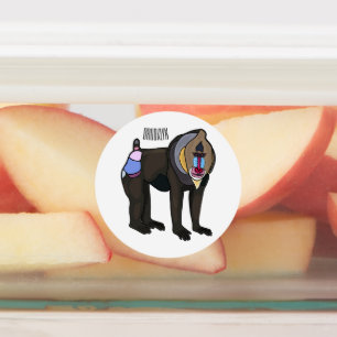 Etiquetas Ilustração de desenho animado Mandrill