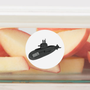 Etiquetas Ilustração de desenho animado submarino