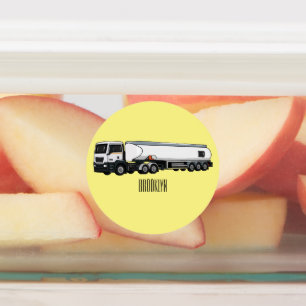 Etiquetas Ilustração do desenho animado do transporte de cam